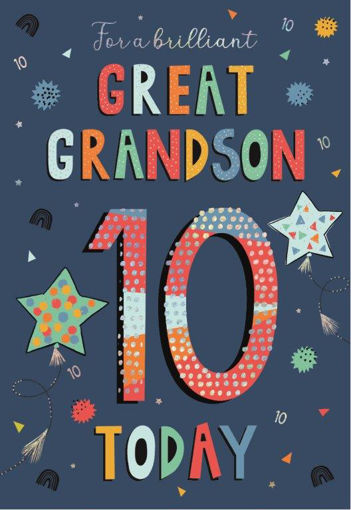 Picture of FOR A BRILLIANT GREAT GRANDSON 10 TODAY